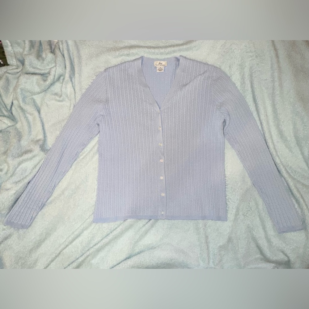 Brooks brothers 346 cloudy blue sweater